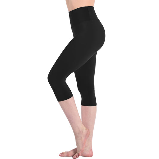 Stanpetix Leggings for Women Tummy Control - High Waisted Workout Leggings Compression Leggings for Women (Black,Capri,L-XL)