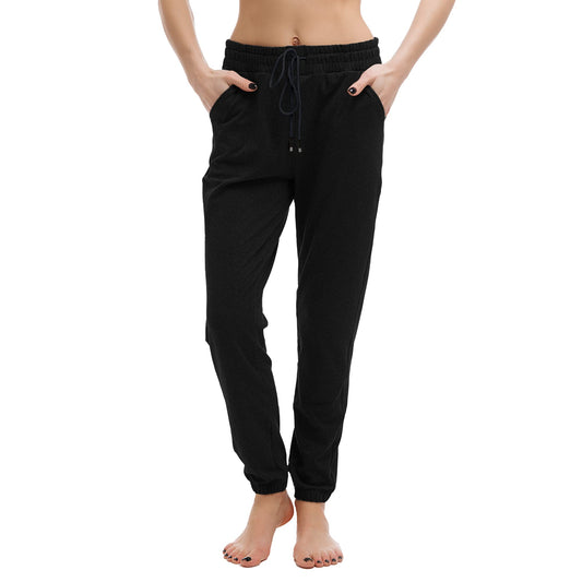 Stanpetix Joggers for Women UK - Sport Pants Women’s Sweatpants with Pockets(Pure Black,XL)